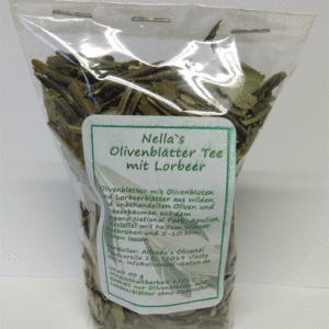 Olivenblätter Tee mit Lorbeer
